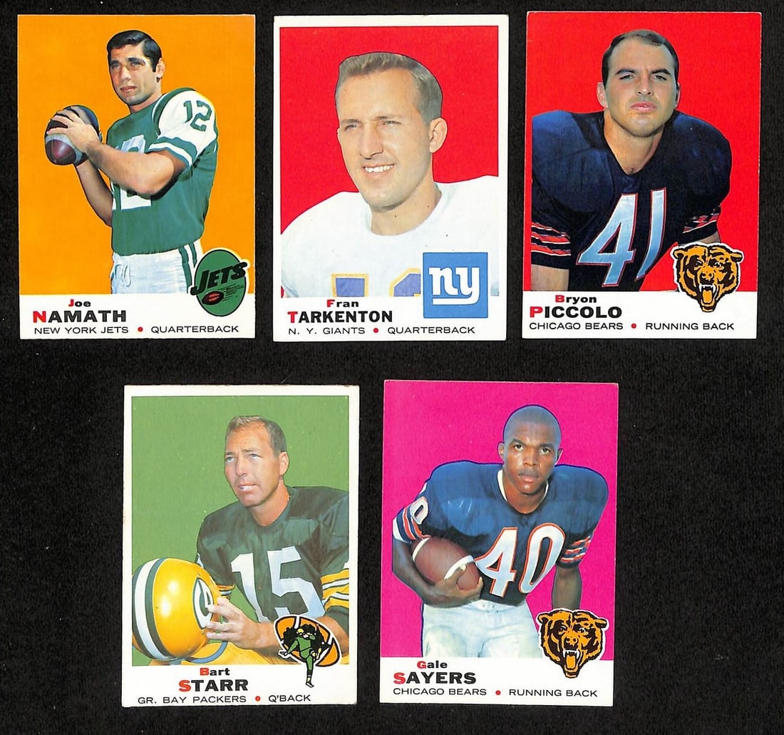 1969 Topps Football Complete Set 263 Cards Csonka RC Namath Unitas (1 of 12)
