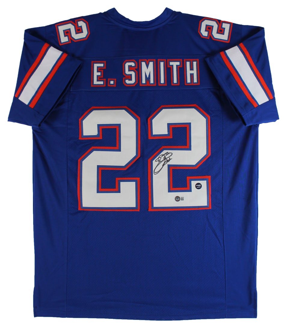 Emmitt Smith Signed Florida Gators Blue Jersey BAS Witnessed Authentication (1 of 3)