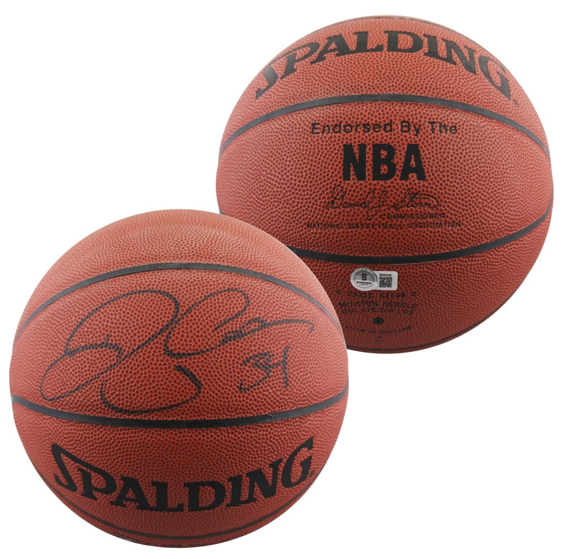 Ray Allen Signed Spalding Basketball Milwaukee Bucks BAS Certified (1 of 4)
