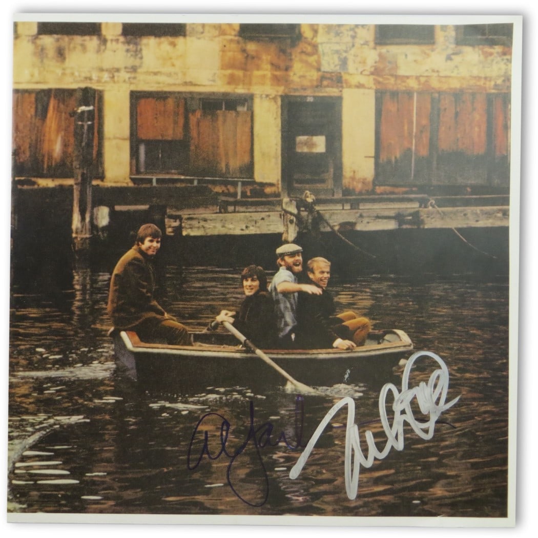 Beach Boys Vinyl Record Insert Signed by Mike Love Al Jardine JSA Authenticated (1 of 4)