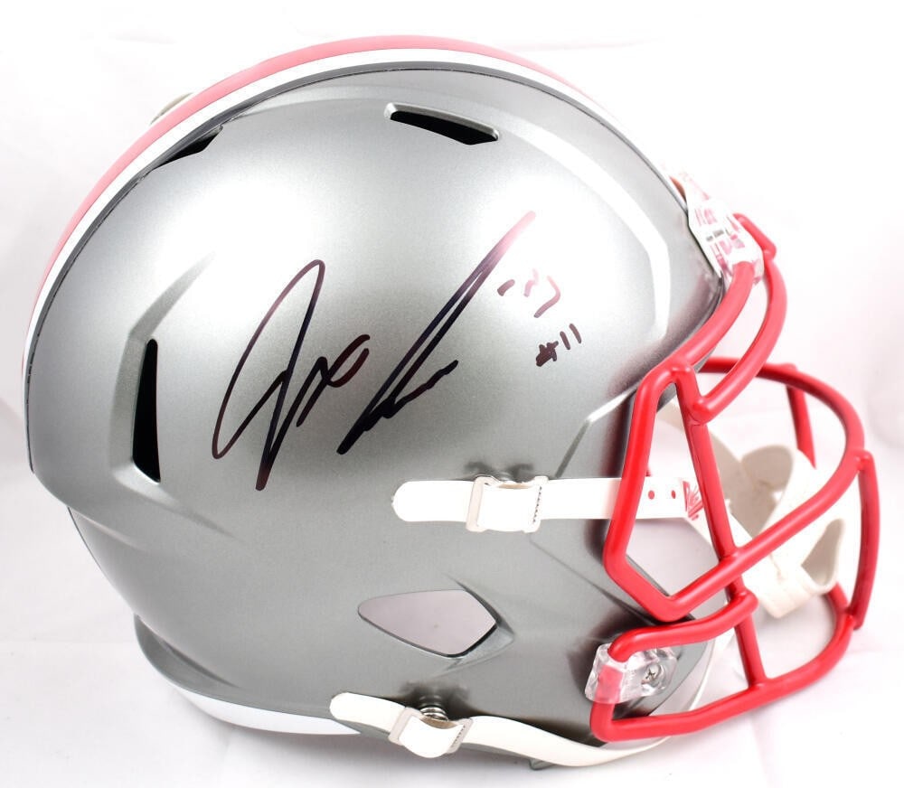 Ohio State Buckeyes Full Size Flash Helmet Signed by Jaxon Smith-Njigba Fanatics Authenticated (1 of 10)