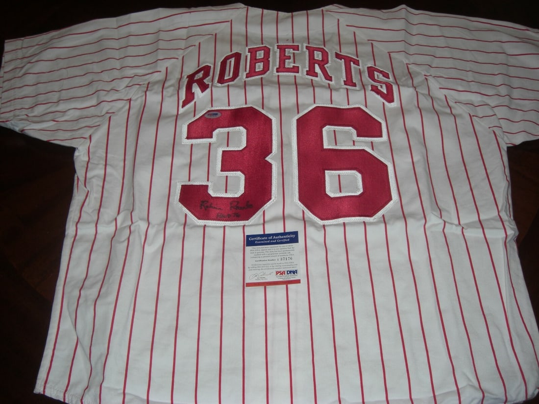 Philadelphia Phillies Official Russell Jersey Signed by Robin Roberts PSA DNA (1 of 3)