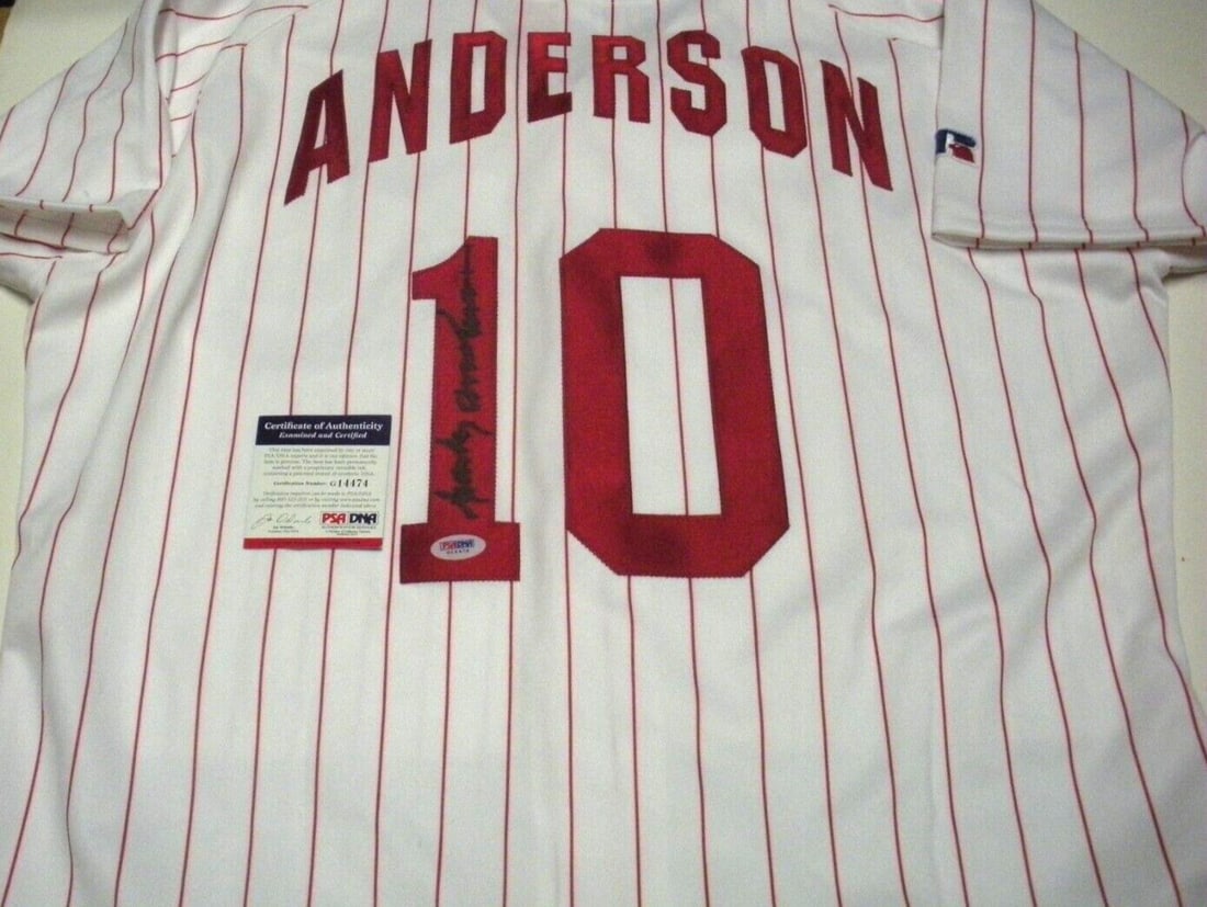Russell Baseball Jersey Signed by Sparky Anderson with PSA DNA Authentication (1 of 2)
