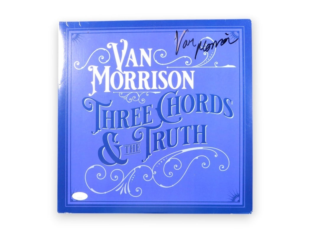 Van Morrison Signed Album Cover Three Chords & The Truth JSA Authenticated (1 of 4)