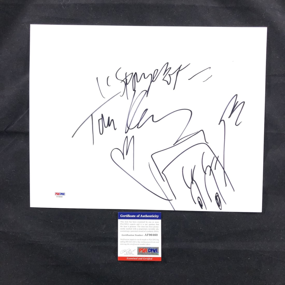 Tom Kenny Autographed 11x14 Spongebob Sketch PSA/DNA Certified (1 of 3)