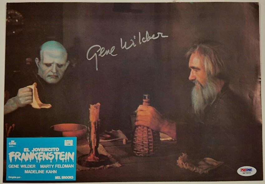 Young Frankenstein Lobby Card Signed by Gene Wilder with PSA DNA Authentication (1 of 2)