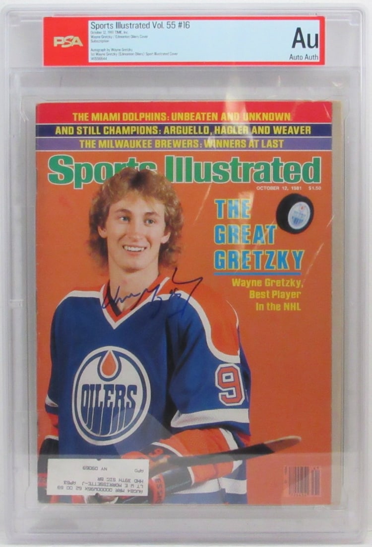 Wayne Gretzky Autographed 1981 Sports Illustrated Magazine PSA DNA Authenticated (1 of 3)