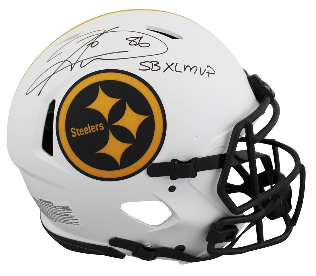 Hines Ward Signed Full Size Speed Helmet SB XL MVP BAS Authenticated (1 of 3)