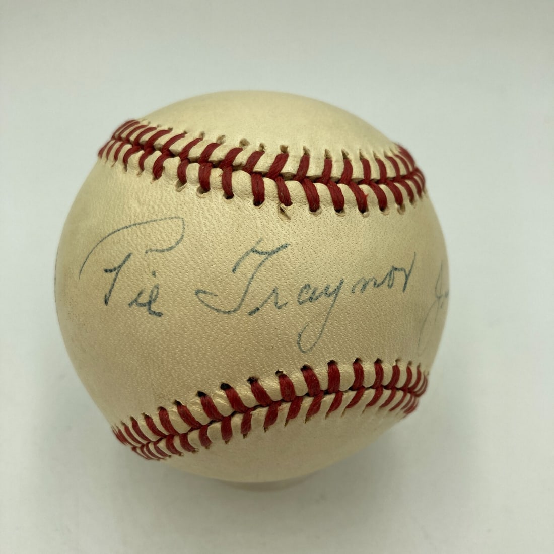 Pie Traynor Signed 1947 National League Baseball with PSA COA (1 of 11)