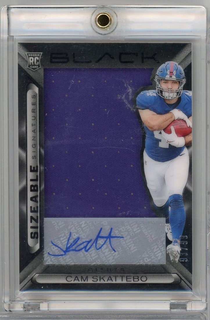 2025 Panini Black Cam Skattebo Rookie Auto Relic Card #SSRCSO /99 (1 of 2)