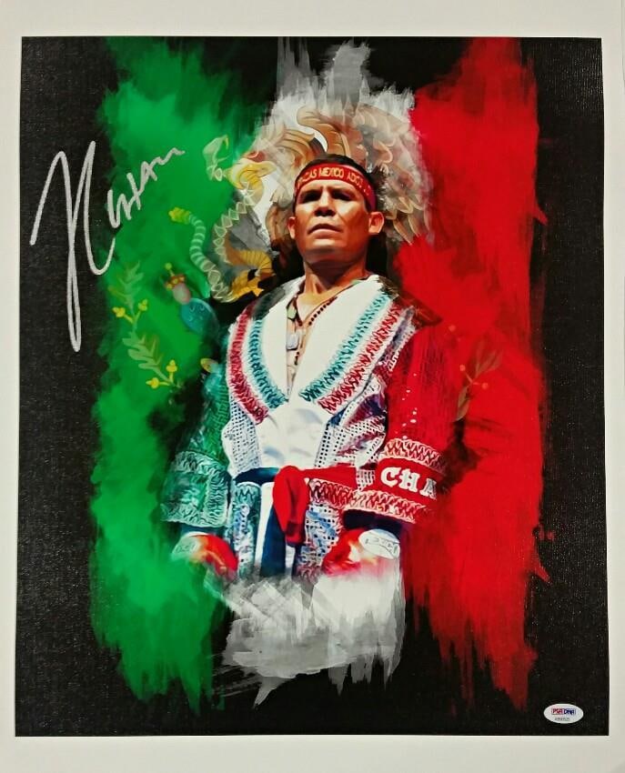 16x20 Canvas Signed by Julio Cesar Chavez with PSA DNA Authentication (1 of 3)