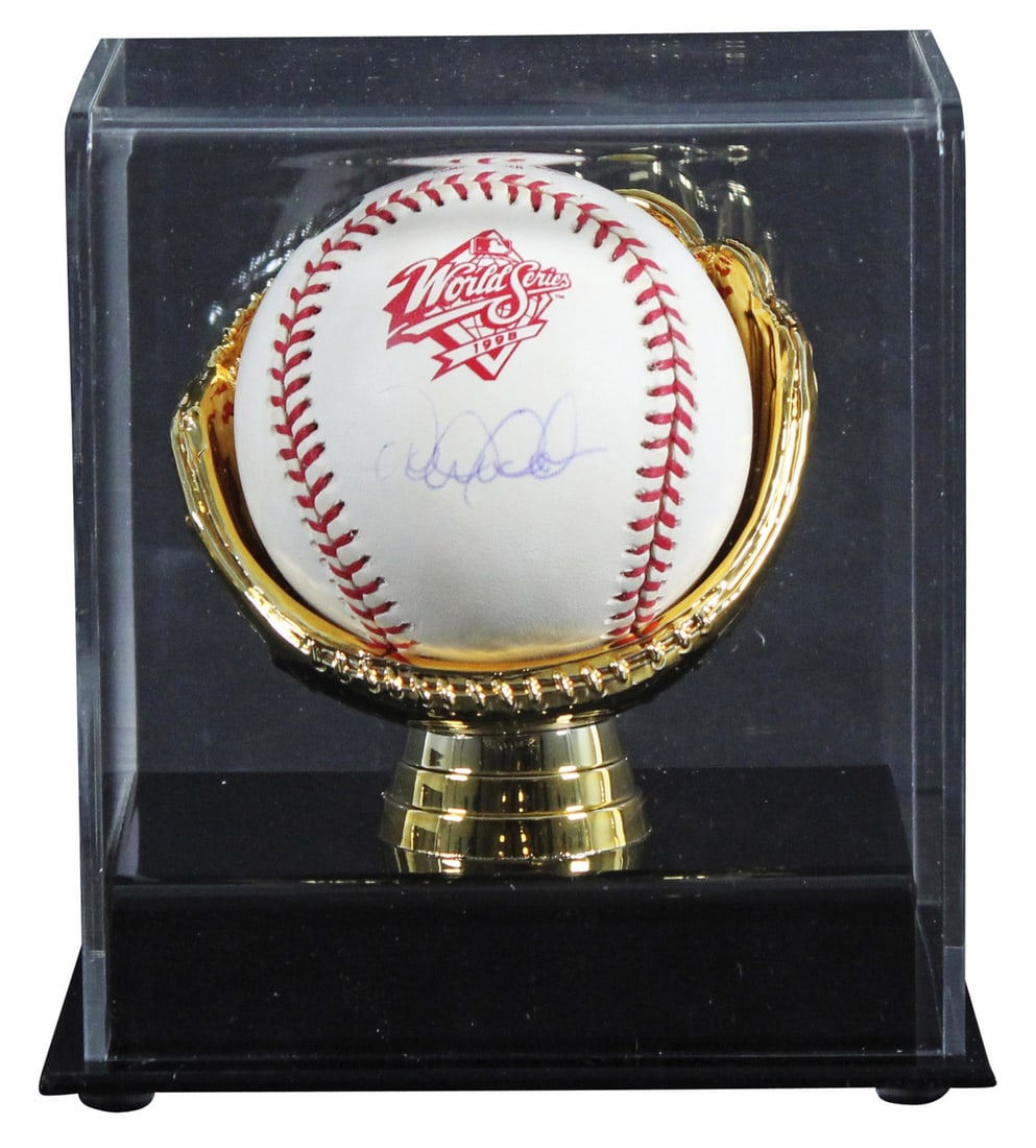 Derek Jeter Autographed 1998 World Series Baseball With MLB Hologram and Display Case (1 of 8)