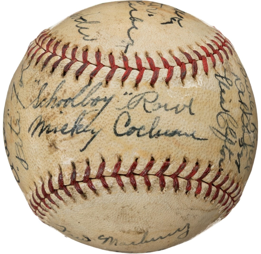 1935 Detroit Tigers World Series Team Signed Baseball PSA DNA Authenticated (1 of 11)