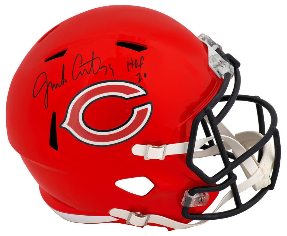Jim Covert Signed Chicago Bears FLASH Helmet HOF 20 with COA (1 of 1)