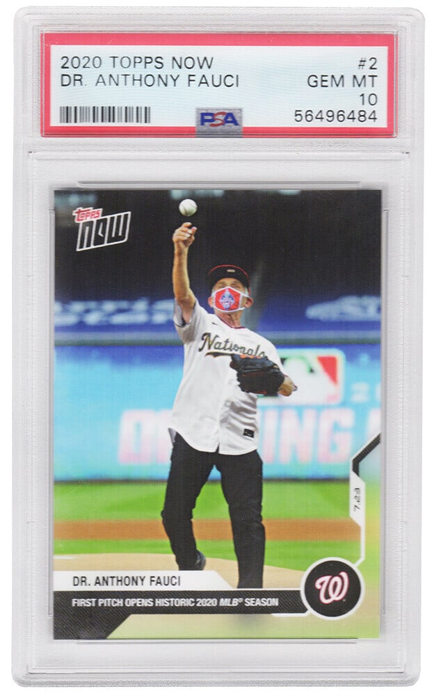 Dr Anthony Fauci 2020 Topps Now Opening Day Card PSA 10 (1 of 2)