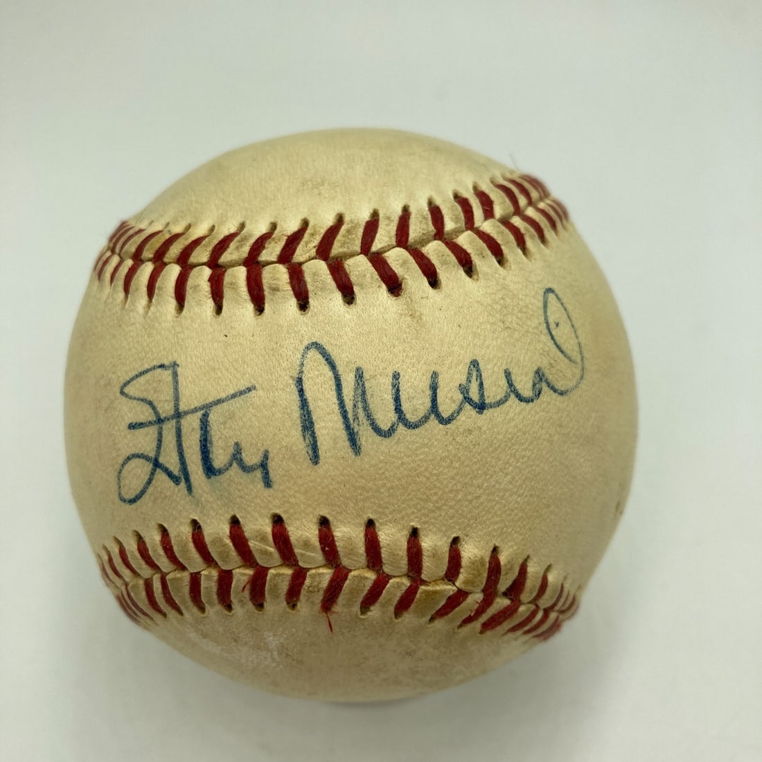 Stan Musial Signed 1950s National League Baseball with JSA COA (1 of 8)
