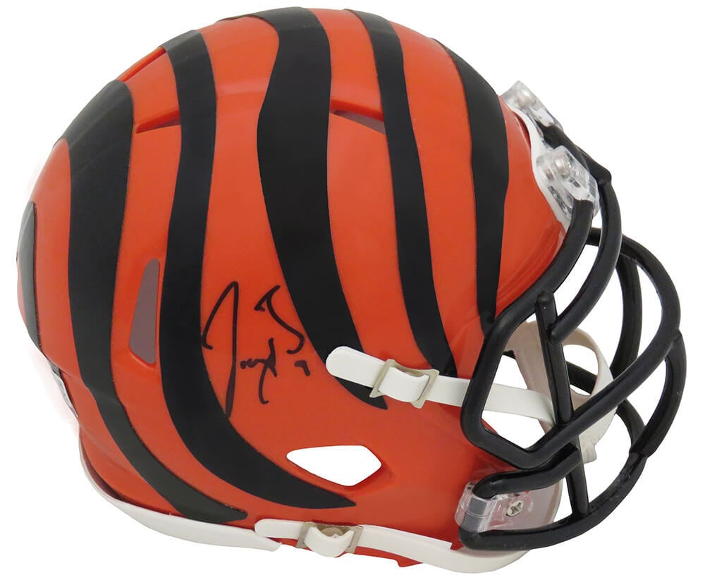 Joe Burrow Autographed Bengals Riddell Speed Mini Helmet with Fanatics COA (1 of 1)