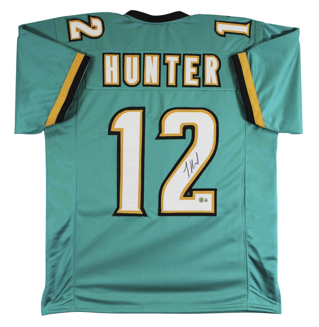 Travis Hunter Signed Teal Alternate Pro Style Jersey Jacksonville Jaguars BAS Authenticated: Travis Hunter Signed Teal Alternate Pro Style Jersey Jacksonville Jaguars BAS Authenticated This authentic teal alternate pro style jersey has been personally signed by Travis Hunter, a prominent play