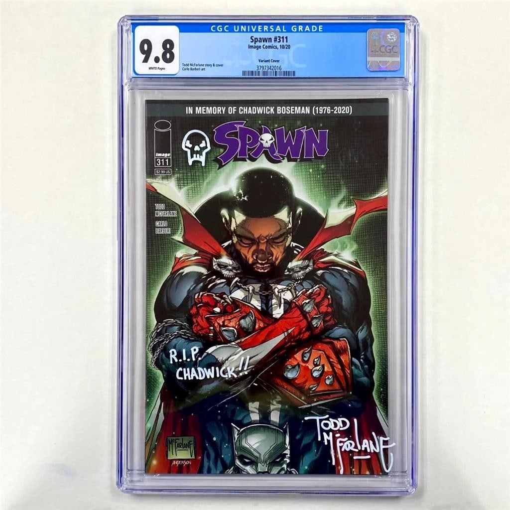 Spawn 311 CGC 9.8 Comic Signed With Inscription By Todd McFarlane COA (1 of 5)
