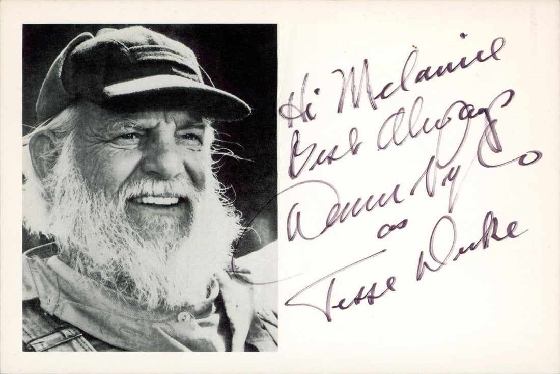Denver Pyle Signed 4x6 Photo 'Best Always' BAS Authenticated The Dukes Of Hazzard (1 of 2)