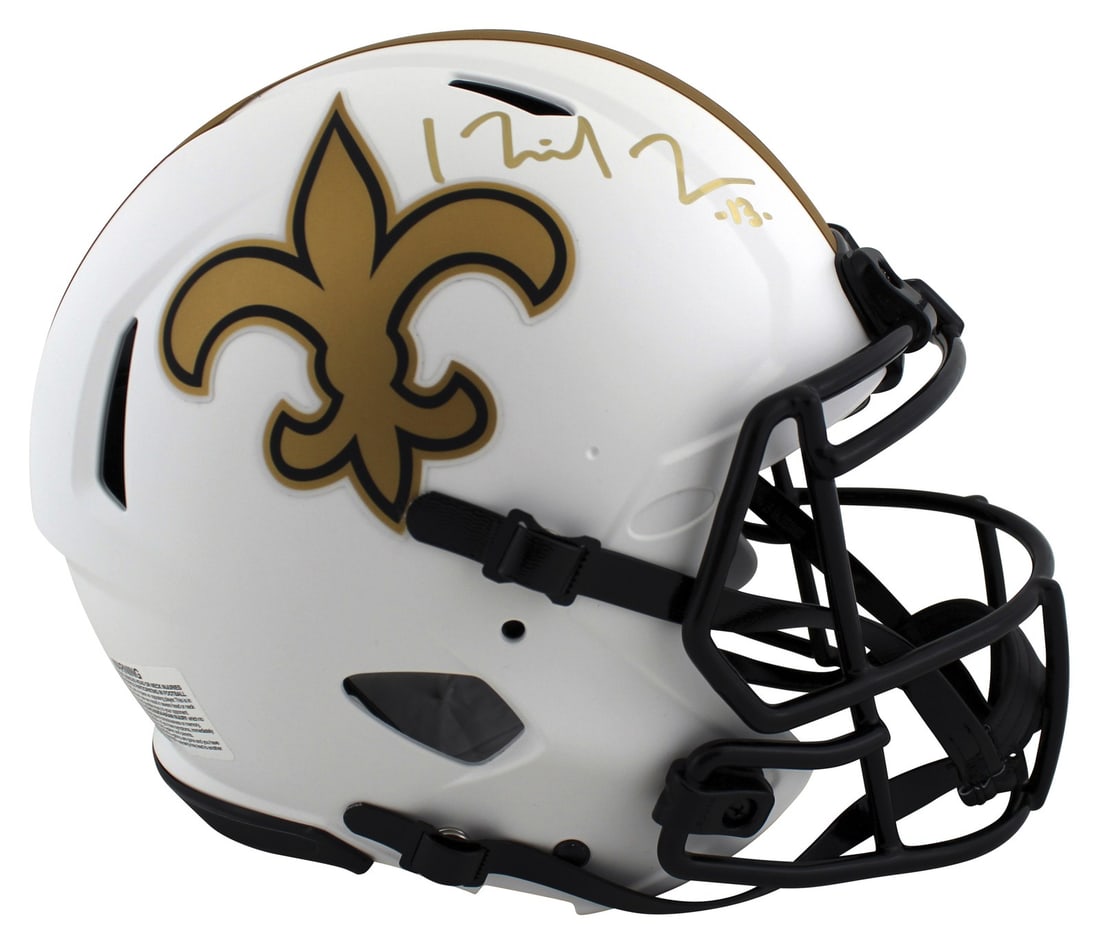 Michael Thomas Signed Lunar Full Size Helmet New Orleans Saints Beckett Authenticated (1 of 3)