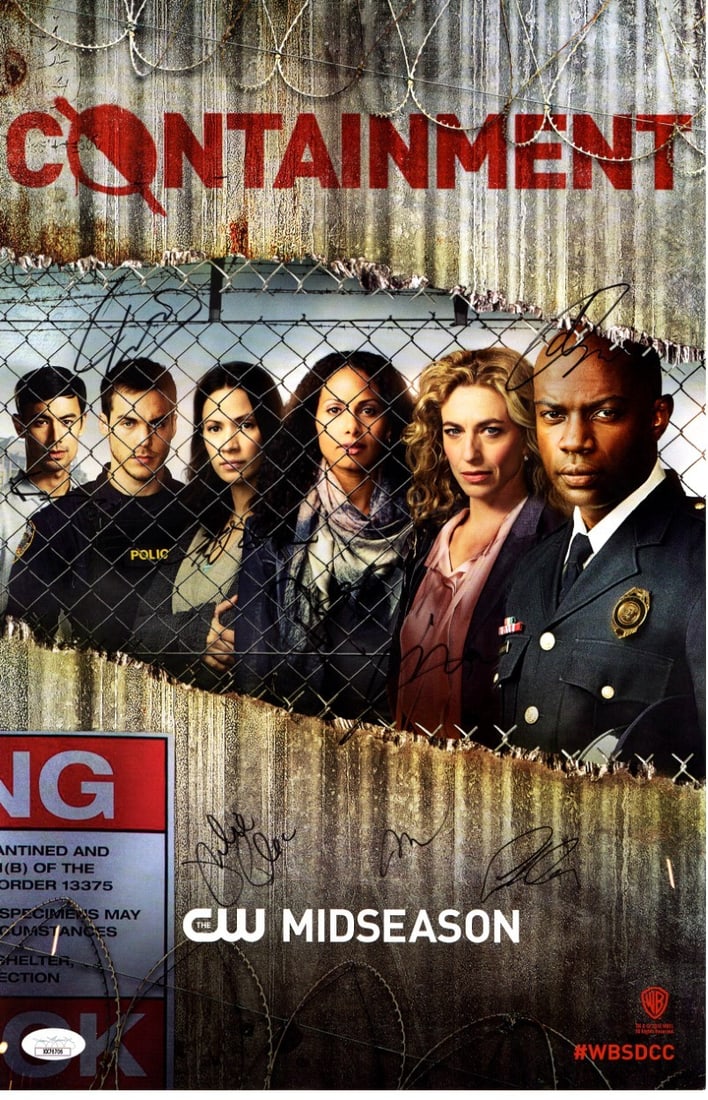 Containment Cast Signed 11X17 Poster JSA Authenticated (1 of 2)
