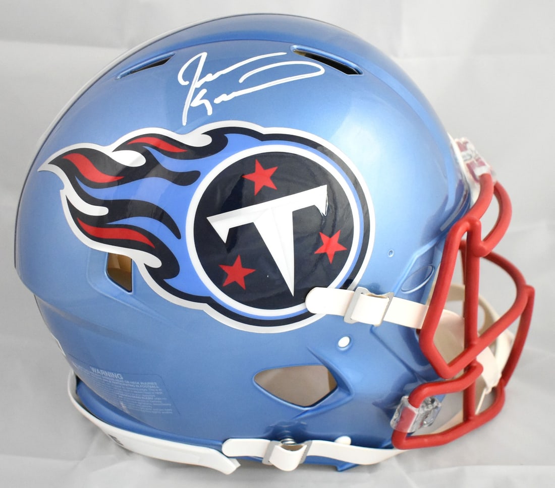 Tennessee Titans Flash Speed Full Size Helmet Autographed by Jevon Kearse Beckett Holo (1 of 5)
