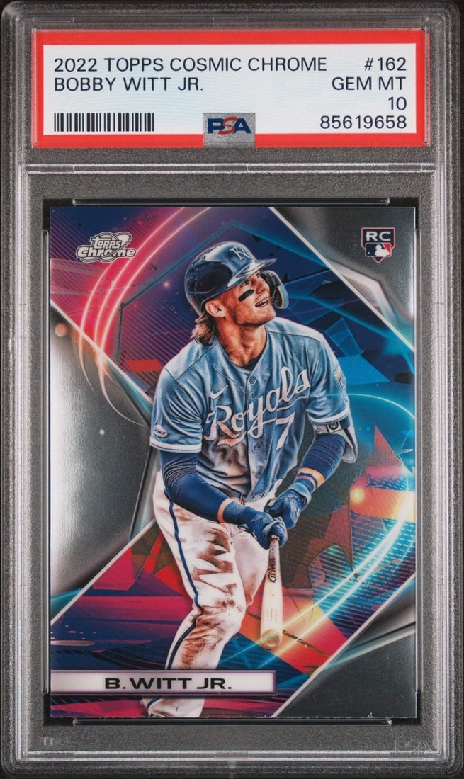 2022 Topps Cosmic Chrome Bobby Witt Jr. #162 Rookie Card PSA 10 (1 of 2)
