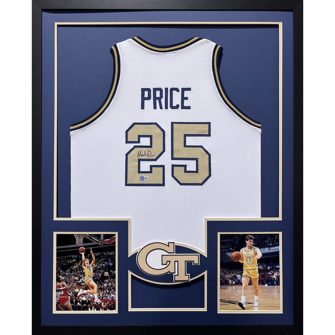 Mark Price Signed Framed Jersey Beckett Authenticated 42x34 (1 of 2)