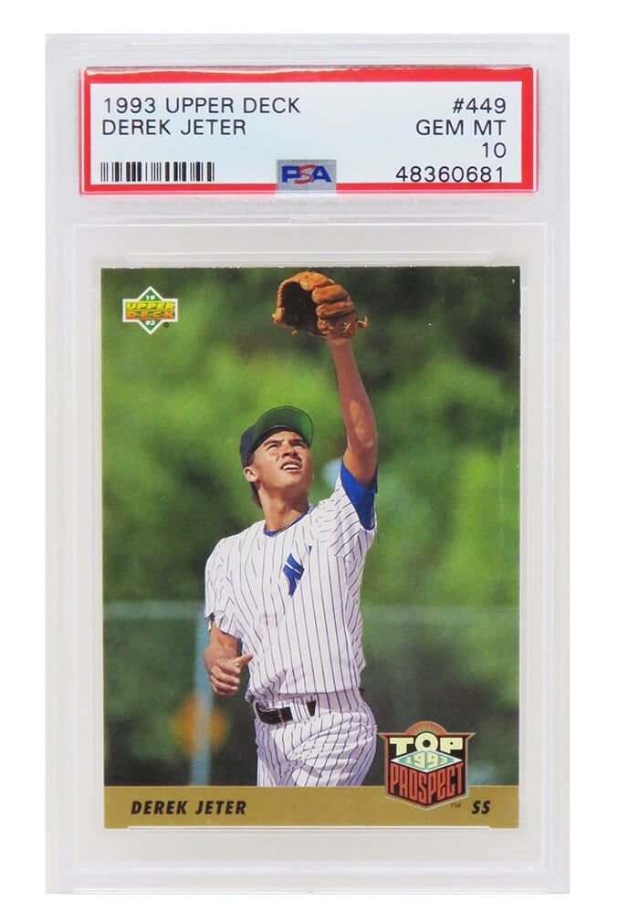 Derek Jeter 1993 Upper Deck Baseball RC #449 PSA 10 Gem Mint (1 of 2)