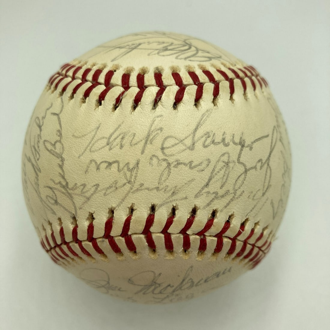 1970s Dodgers Old Timers Day Multi Signed Baseball with PSA DNA COA (1 of 10)
