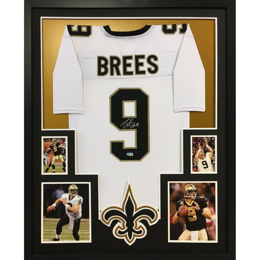 Drew Brees Signed Framed Jersey New Orleans Saints Beckett Authenticated (1 of 2)