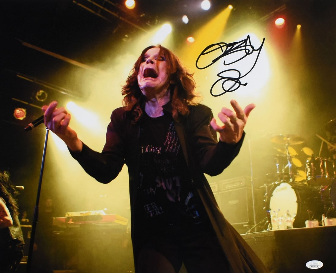 16x20 Signed Ozzy Osbourne Close-Up Photograph JSA Authenticated (1 of 2)