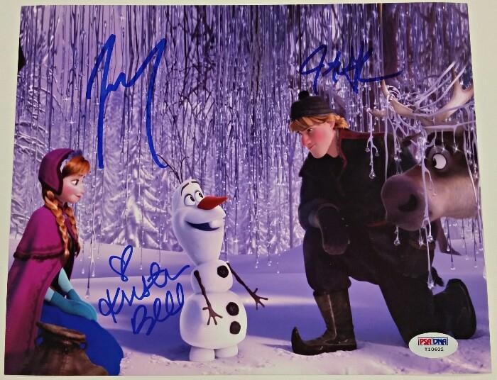 Frozen 8x10 Photo Signed by Kristen Bell Authenticated by PSA/DNA: Frozen 8x10 Photo Signed by Kristen Bell Authenticated by PSA/DNA This original 8x10 photograph from the movie Frozen is hand-signed by Kristen Bell. The autograph is authenticated by PSA/DNA and incl