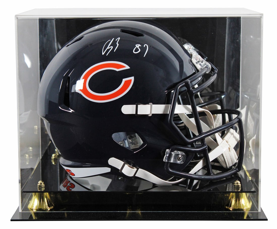 Luther Burden III Signed Chicago Bears Full Size Helmet with BAS Authentication (1 of 4)