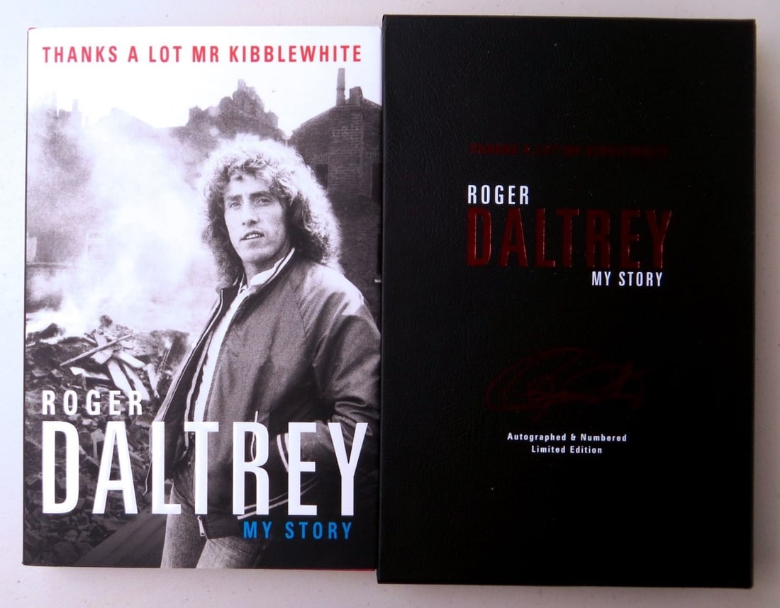 Limited Edition Roger Daltrey Signed Book JSA Authenticated Numbered 008 of 500 (1 of 3)