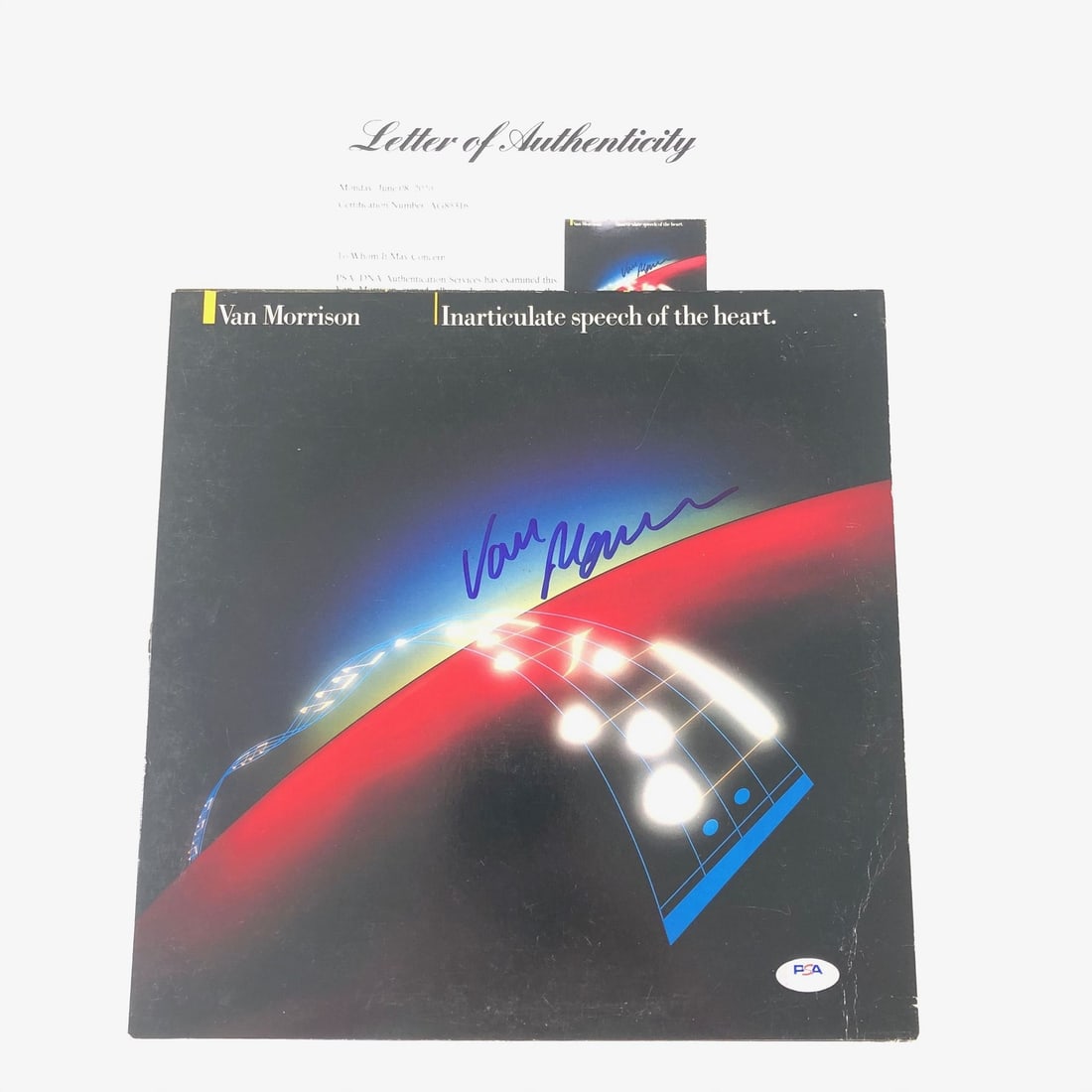 Van Morrison Signed Inarticulate Speech LP Vinyl PSA/DNA Certified (1 of 4)