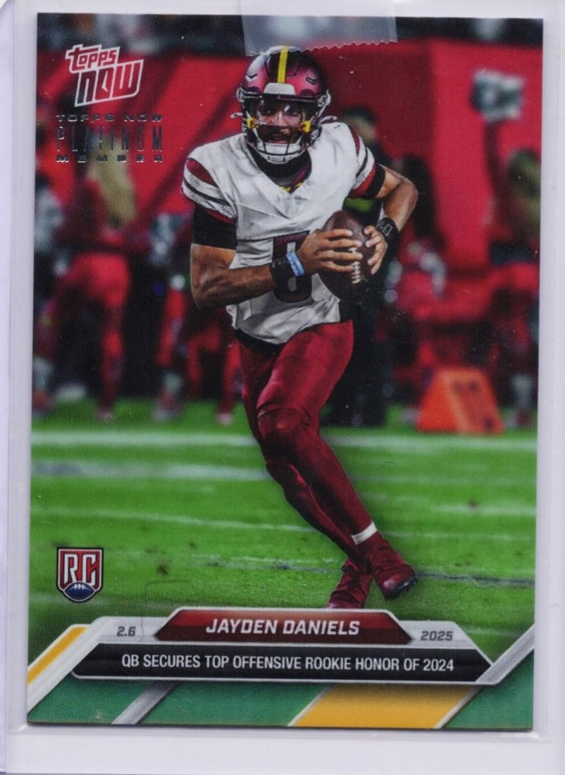 Jayden Daniels 2025 Platinum Member Rookie Topps Now Football Card #P24 (1 of 2)