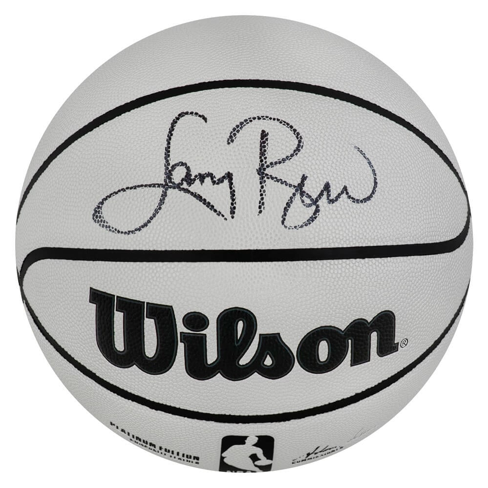 Larry Bird Signed Wilson Platinum Basketball with COA (1 of 1)