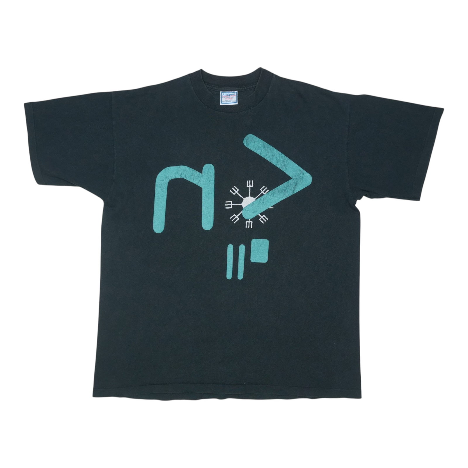 Vintage 1995 Nine Inch Nails Dissonance Black Cotton Band Shirt XL (1 of 4)