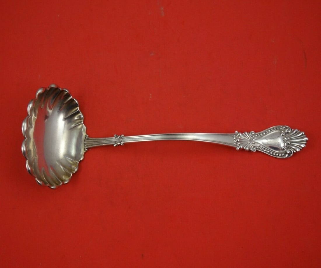 Watson Bead Sterling Silver Bouillon Ladle 9 1/4 Inch Heirloom Silverware (1 of 3)