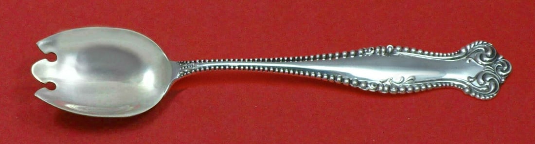 Towle Canterbury Sterling Silver Ice Cream Dessert Fork Custom Made 5.5": Towle Canterbury Sterling Silver Ice Cream Dessert Fork Custom Made 5.5" This exquisite ice cream or dessert fork from the Canterbury pattern by Towle is custom made from high-quality sterling silver.