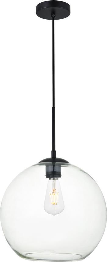 Baxter Pendant Light by Elegant Lighting Clear Finish UL-Listed: Baxter Pendant Light by Elegant Lighting Clear Finish UL-Listed Introducing the Baxter Pendant Light, a perfect blend of sleek style and functionality. This transitional pendant light features a clear