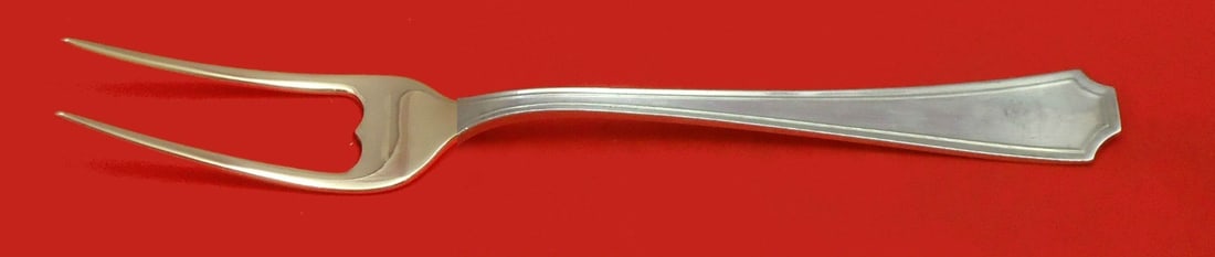 Gorham Fairfax Sterling Silver Serving Fork Custom Made 7 Inches: Gorham Fairfax Sterling Silver Serving Fork Custom Made 7 Inches Elevate your dining experience with this exquisite Fairfax by Durgin-Gorham Sterling Silver English Server. Crafted from high-quality s