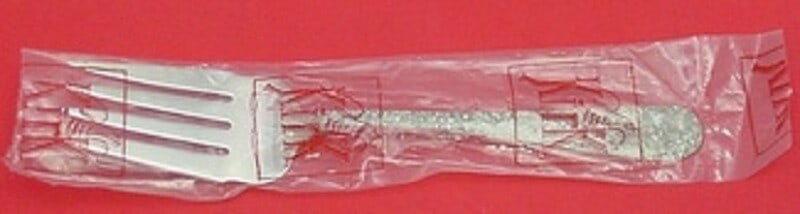 Kirk Repousse Sterling Silver Cold Meat Fork 7.625" Unmonogrammed (1 of 1)