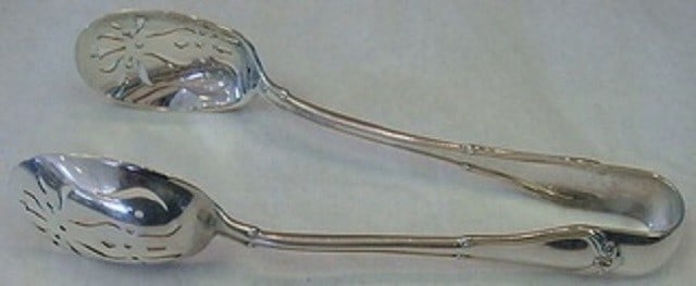 Gorham Villa Norfolk Sterling Silver Ice Tong 6.5 inches (1 of 1)