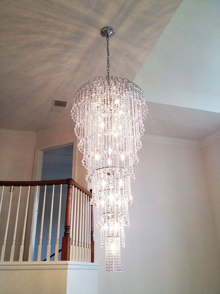 Artistry Falls Collection 22-Light Gold Crystal Chandelier 65 in (1 of 4)