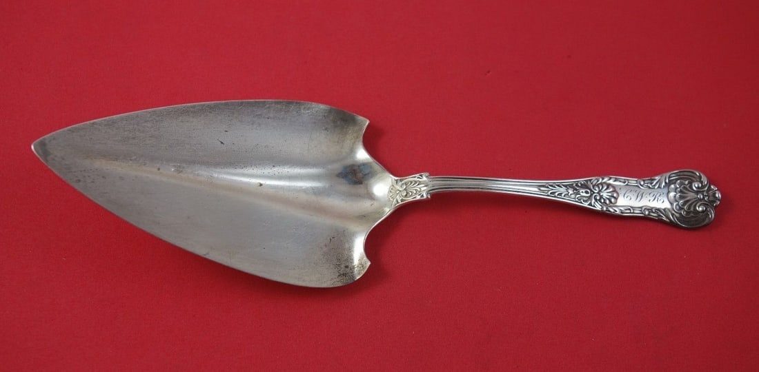 Gorham New Queens Sterling Silver Pie Server 9 Inch Flat Handle (1 of 1)
