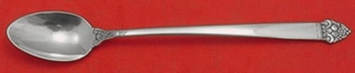 Sterling Silver Iced Tea Spoon 7.5 Inch King Cedric Pattern (1 of 2)