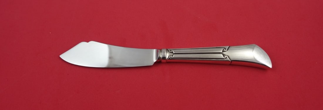 Tiffany & Co. Linenfold Sterling Silver Master Butter Knife 8" (1 of 2)
